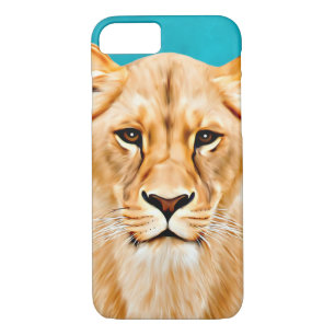 Lioness Portrait Painting Wild Life Lovers Gift Case-Mate iPhone Case