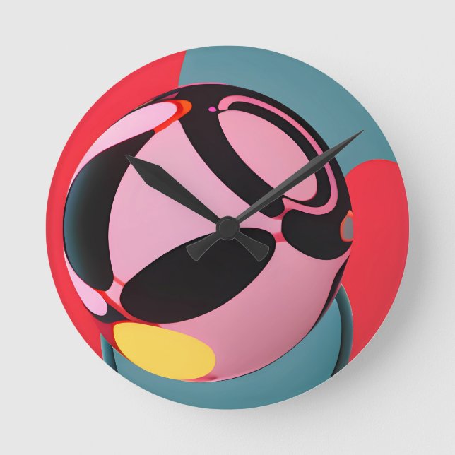 Lioness Round Clock (Front)