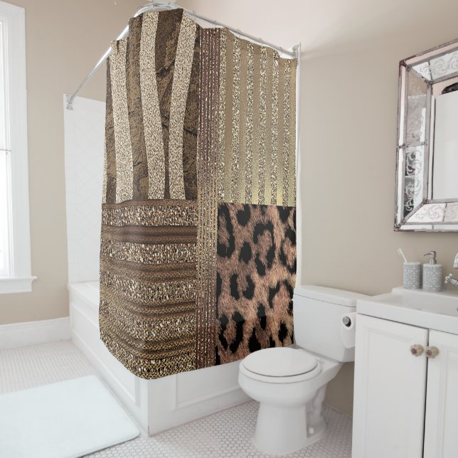 Lioness Safari Chic Jungle Gold Modern Sparkle (In Situ)