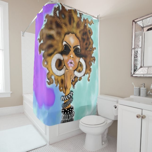 LIONESS Shower Curtain (In Situ)
