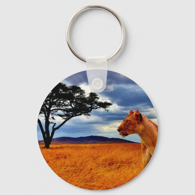 Lioness Storm Keychain (Front)