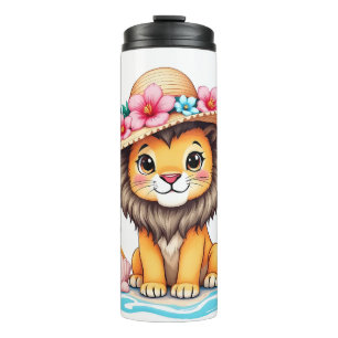 Lioness [Theme] Women's T-Shirt Design Brazil Gift Thermal Tumbler