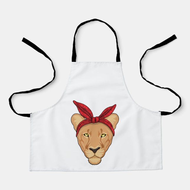 Lioness with Bandana Apron (Front)