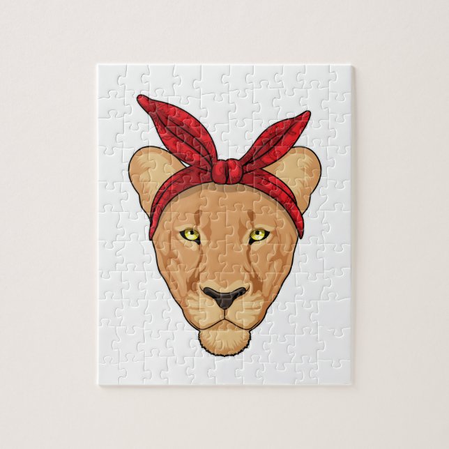 Lioness with Bandana Jigsaw Puzzle (Vertical)