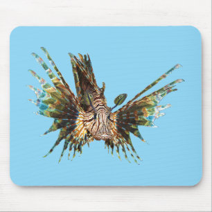 Lionfish - Abstract Design - Cut out of a photo Mouse Pad