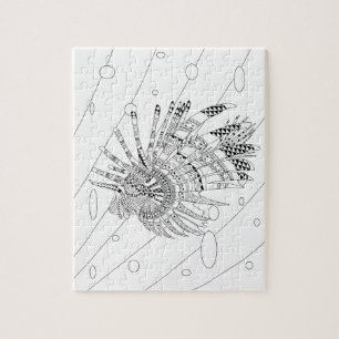 Lionfish Adult Colouring Puzzle
