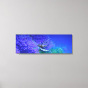 Lionfish Aquarium Fish Purple Pterois Zebrafish Canvas Print