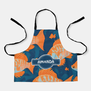 Lionfish Geometric Colourful Personalized Pattern Apron