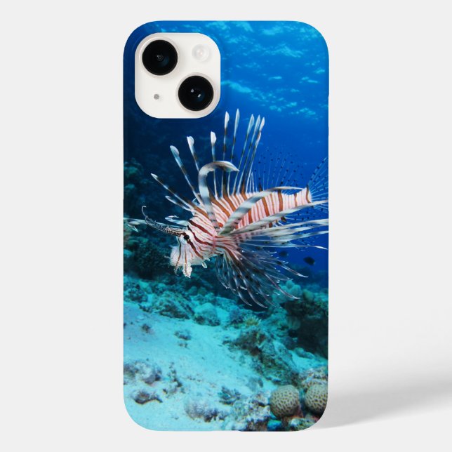 Lionfish or Pterois Miles, Ocean Reef Fish Case-Mate iPhone Case (Back)