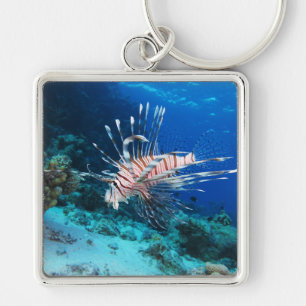 Lionfish or Pterois Miles, Ocean Reef Fish Keychain