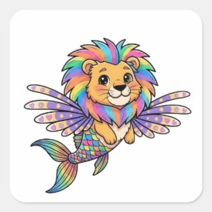 LIONFISH SQUARE STICKER