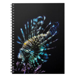 Lionfish swims notebook