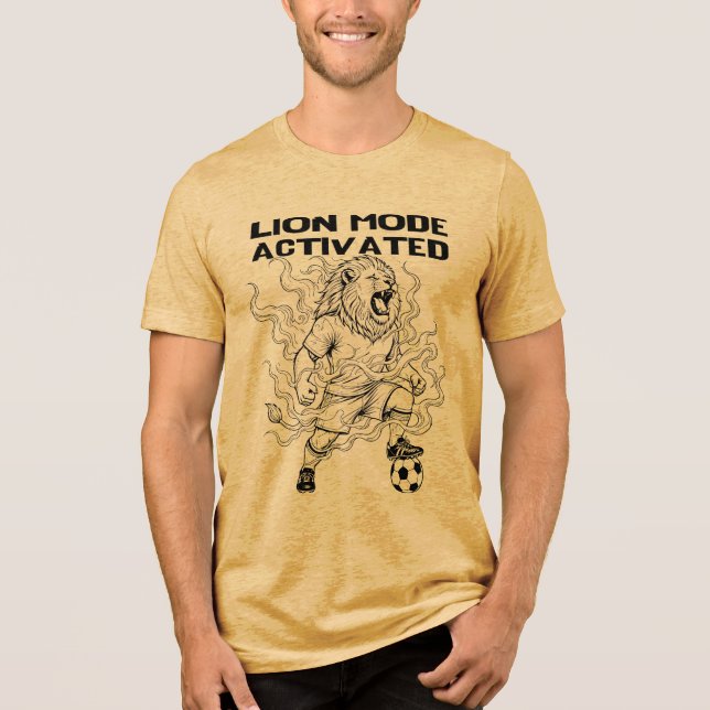 LionModeActivatedB Tri-Blend Shirt (Front)