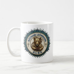 Lionne mère. Tasse de café Écosse