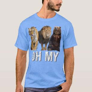 Lions and Tigers and Bears Oh My Sitting Together  T-Shirt
