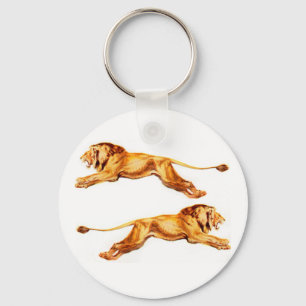 lions at cross purposes keychain