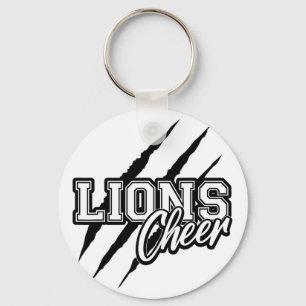 Lions Cheer Ck To School Cheerleading Team Spirit Keychain