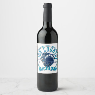 Lions country wine label
