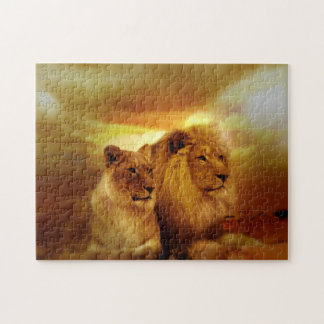 Lions Couple Jigsaw Puzzle