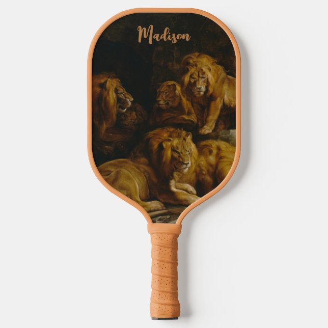 Lions’ Den Art Custom Name Pickleball Paddle (Front)