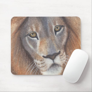 Lion's Eyes Mouse Pad