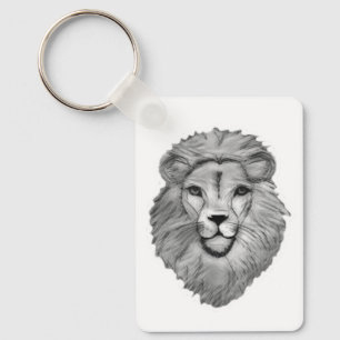 Lion's Head Mens Keyring Keychain