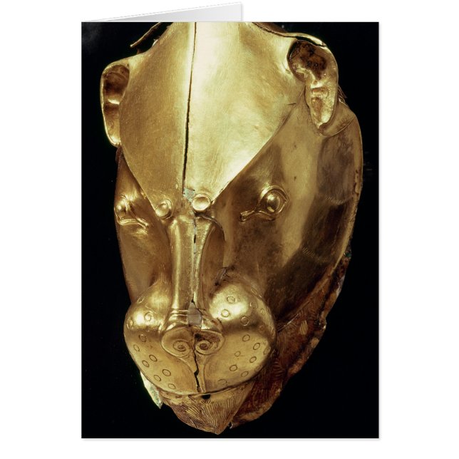 Lion's head rhyton, from Grave IV (Front)