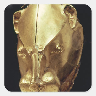 Lion's head rhyton, from Grave IV Square Sticker