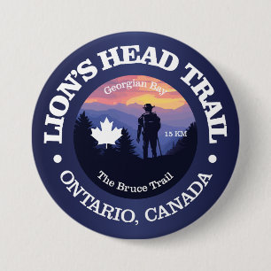 Lion's Head Trail (rd2) 3 Inch Round Button