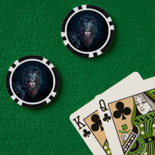 Lion's heart and feminine strength poker chips