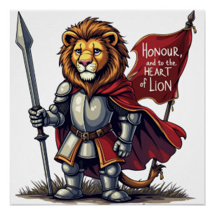 Lions heart poster