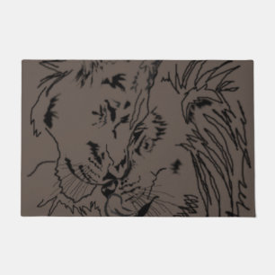 Lions Hug Doormat