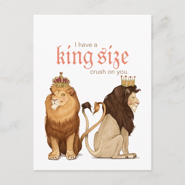 Lions in Love postcard (Front)