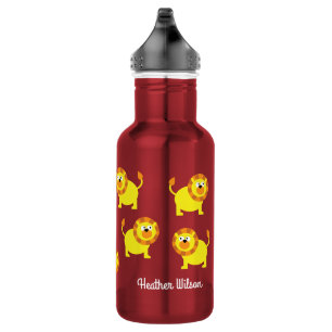 Lions Kids Water Bottle with Name
