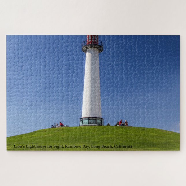 Lions Lighthouse for Sight Long Beach California Jigsaw Puzzle (Horizontal)