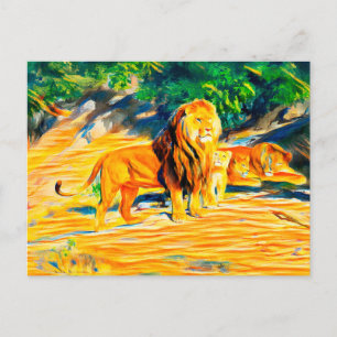 Lions postcard
