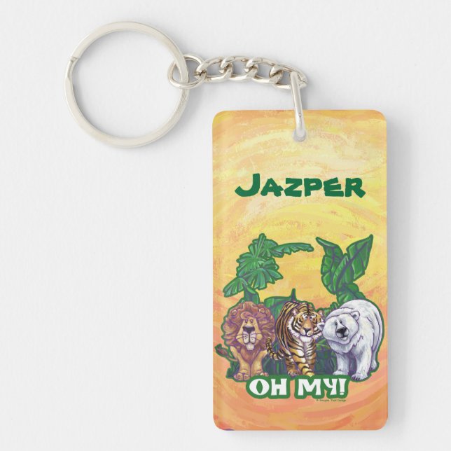 Lions Tiger Bears Oh My Keychain (Front)