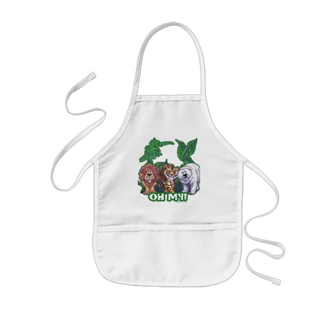 Lions Tiger Bears Oh My Kids Apron (Front)