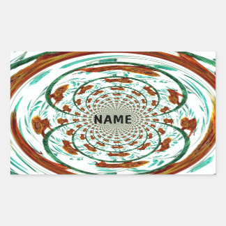 Lions Wildlife Kaleidescope Pattern Custom Sticker