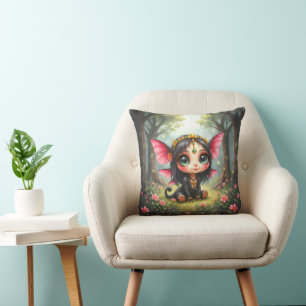Liora – Keeper of Tiny Stars. Throw Pillow