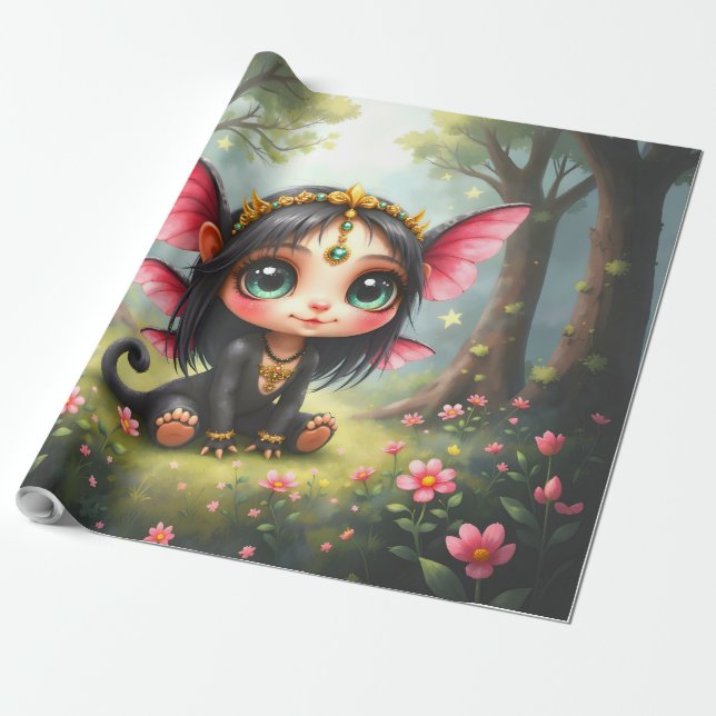 Liora – Keeper of Tiny Stars.  Wrapping Paper (Unrolled)