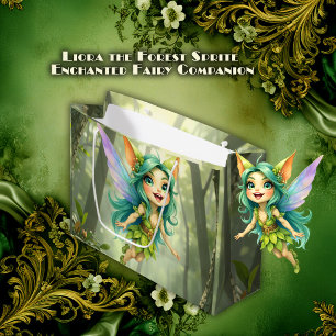Liora the Forest Sprite –Enchanted Fairy Companion Large Gift Bag
