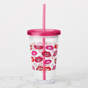 Lip Acrylic Tumbler