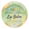  Lip Balm Label Green Watercolor & Gold