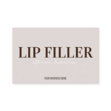 Lip Filler Aftercare Instruction Business Card