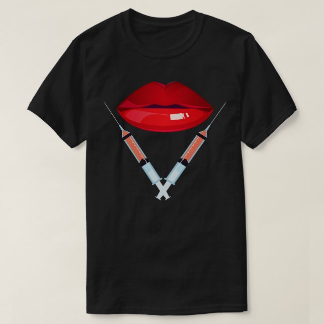 Lip Filler Injections T-Shirt (Design Front)