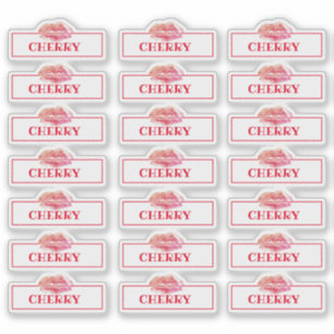 Lip Gloss Packaging Logo Lip Branding Clear Red