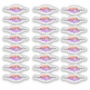 Lip Gloss Packaging Logo Lip Rainbow Branding