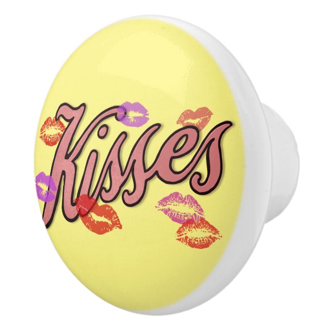 LIP KISSES CERAMIC KNOB (Right)