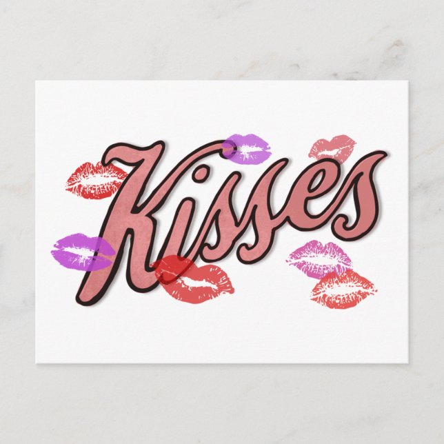 LIP KISSES  HOLIDAY POSTCARD (Front)